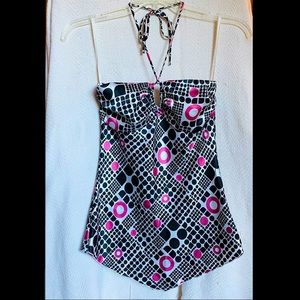 Medium patterned Charlotte Russe halter top